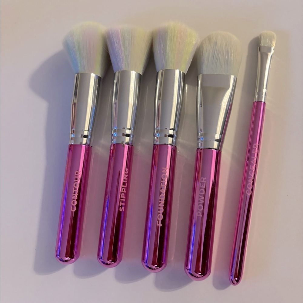 Pink Makeup Brush Set